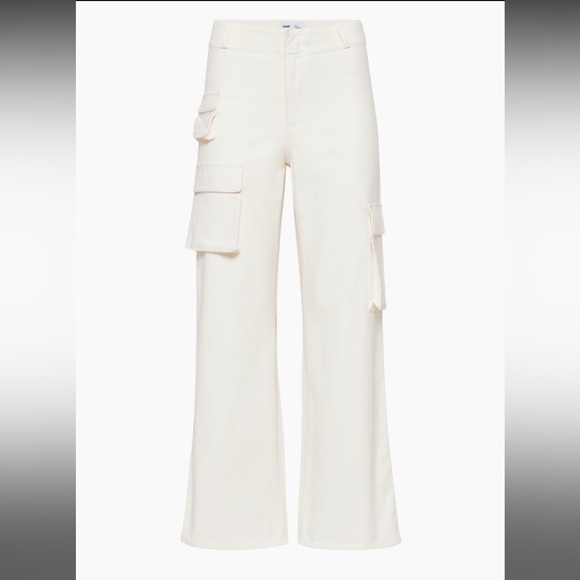 Aritzia TNA Picture Light Birch Cargo Pants Size 6 - Picture 2 of 9